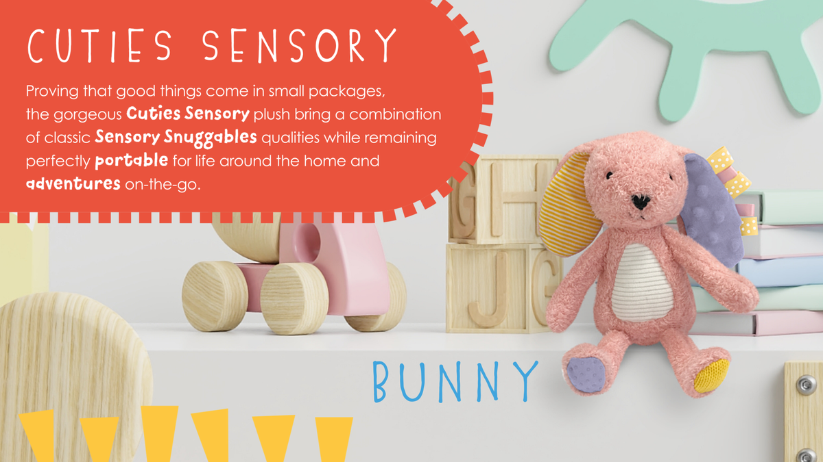 Sensory Snuggables Small Plush Rabbit