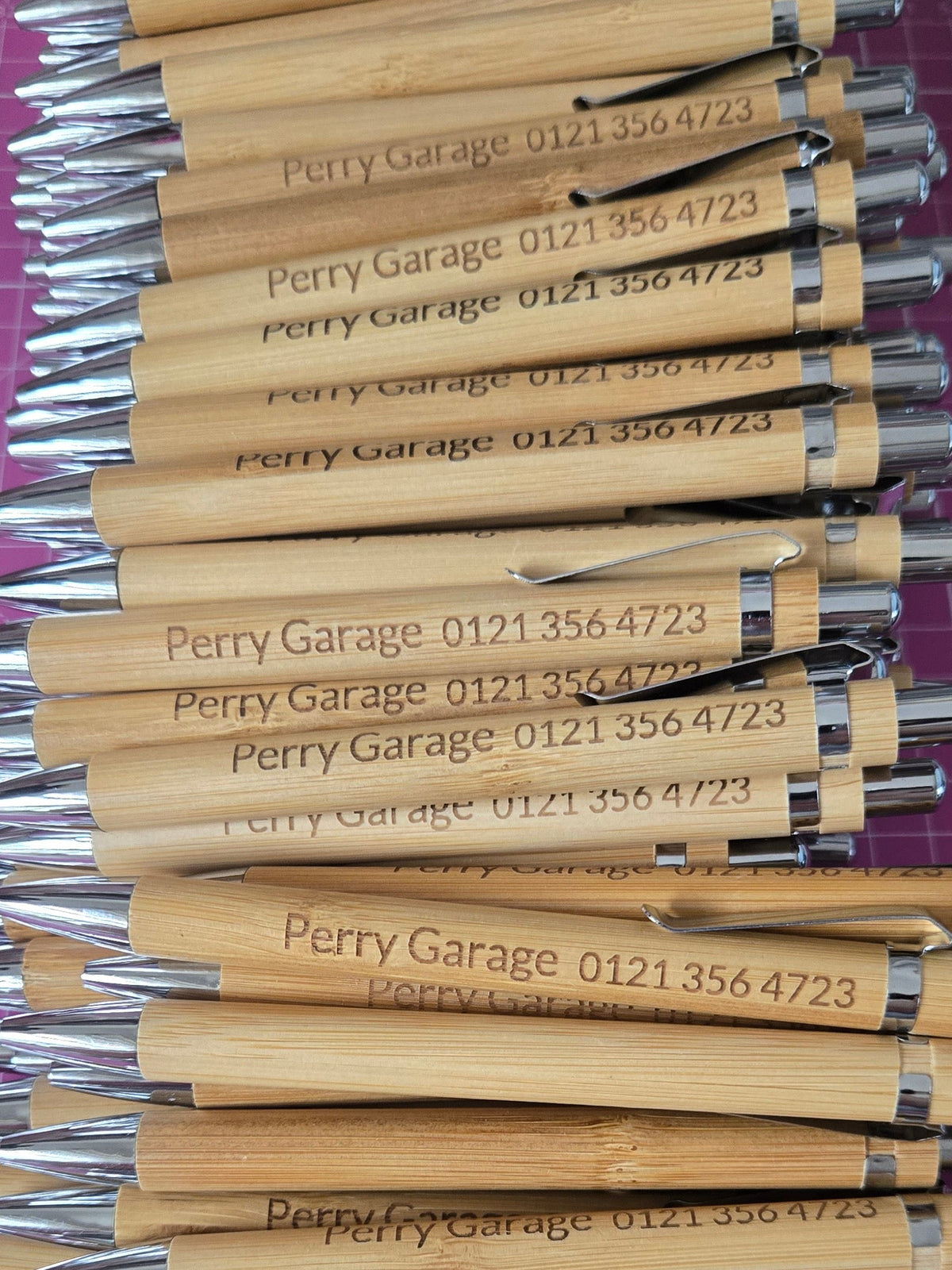 Personalised Engraved Bamboo Pens