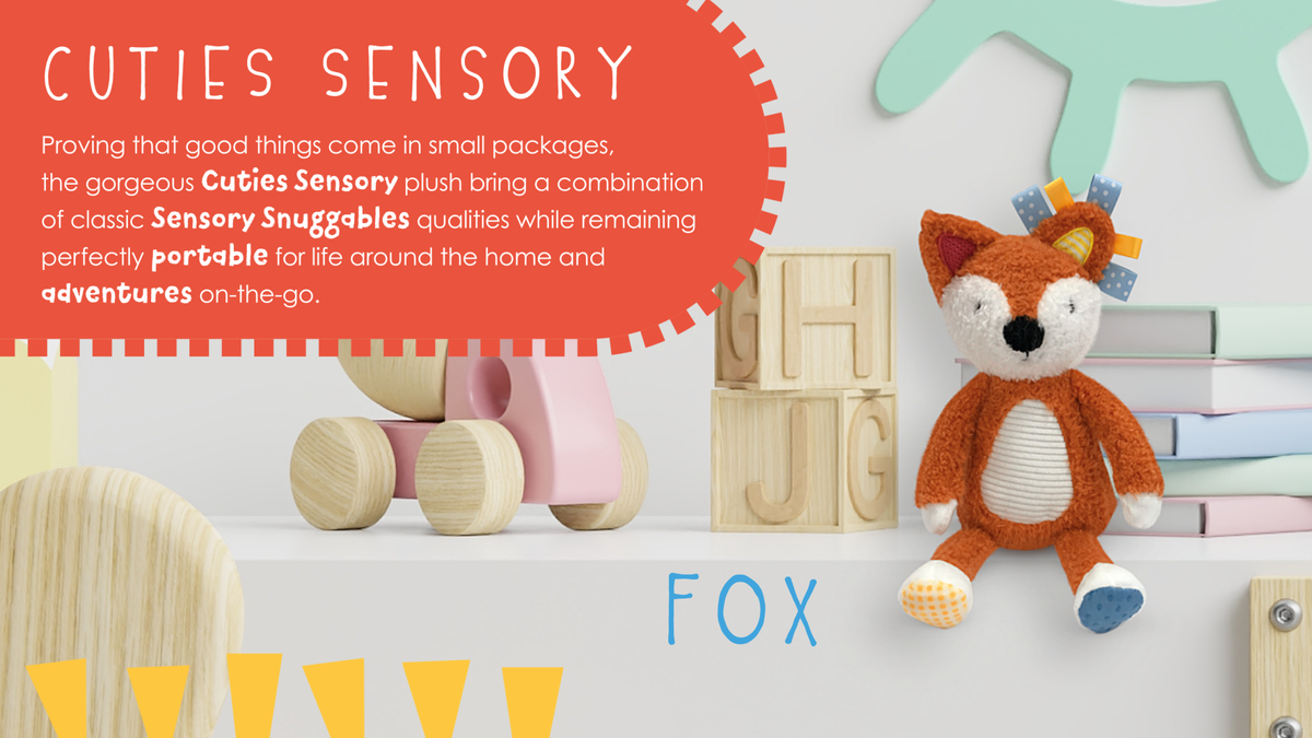 Sensory Snuggables Small Plush Fox