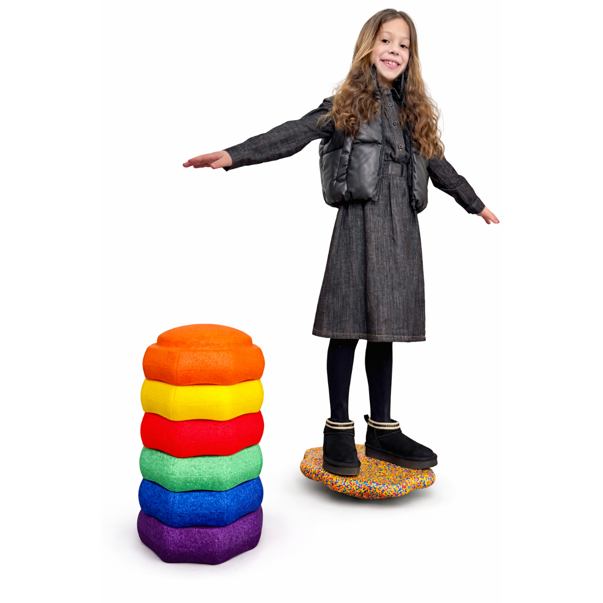 Playlearn Octagonal Balance Stone Set