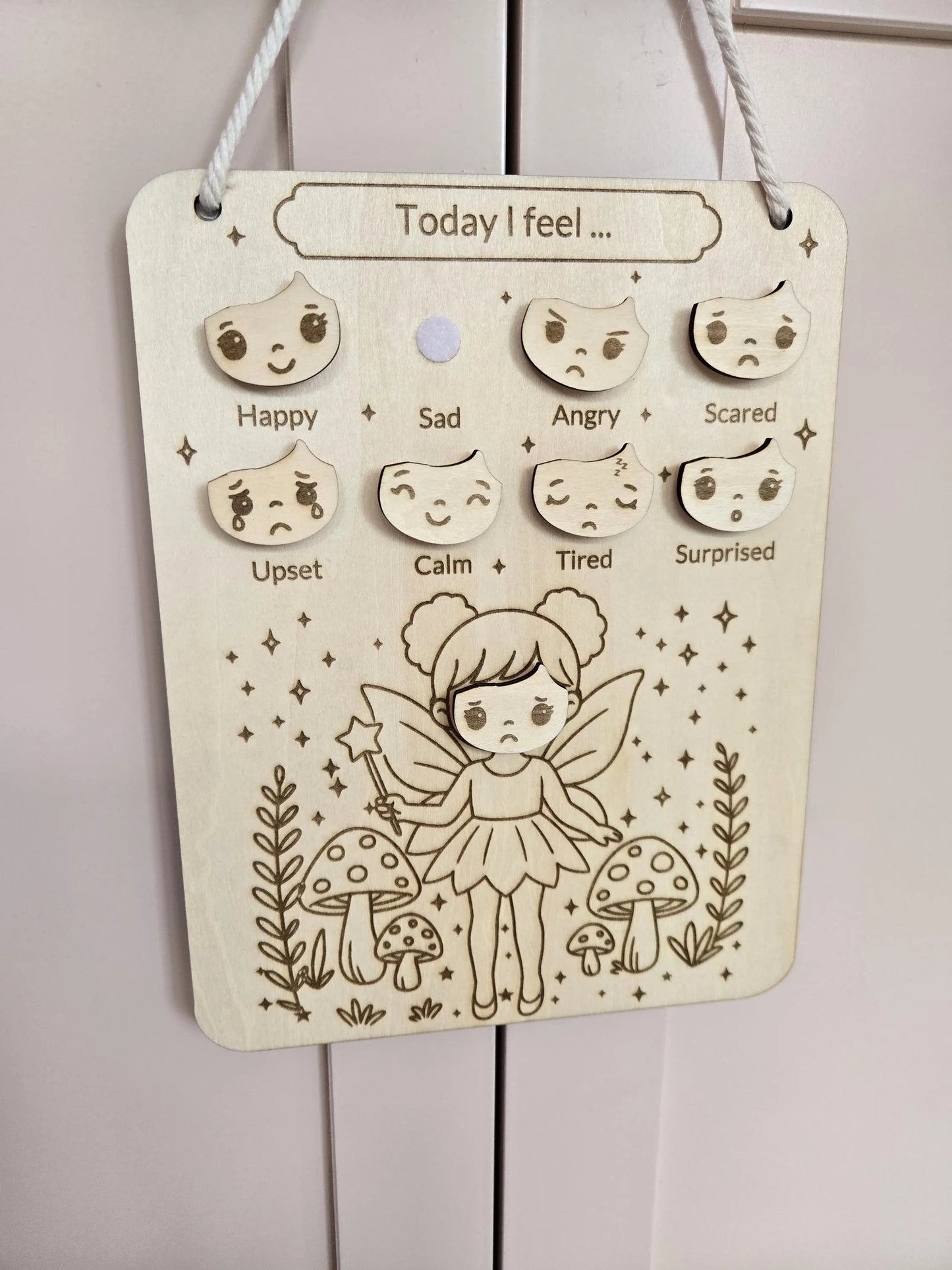 Wooden Emotion Chart - Fairy Edition