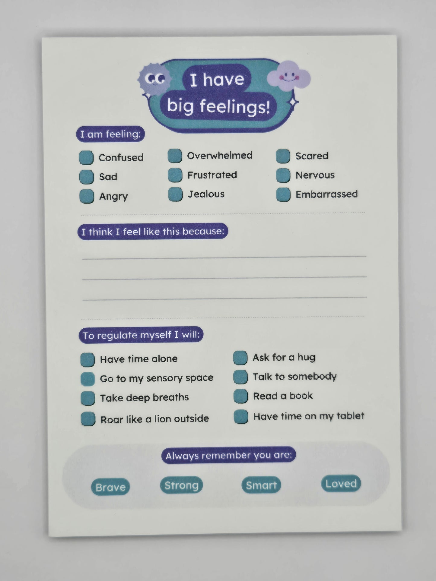 Big Feelings A6 Notepad