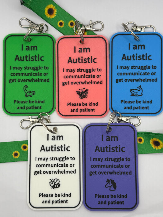 Autistic ID Support Tag