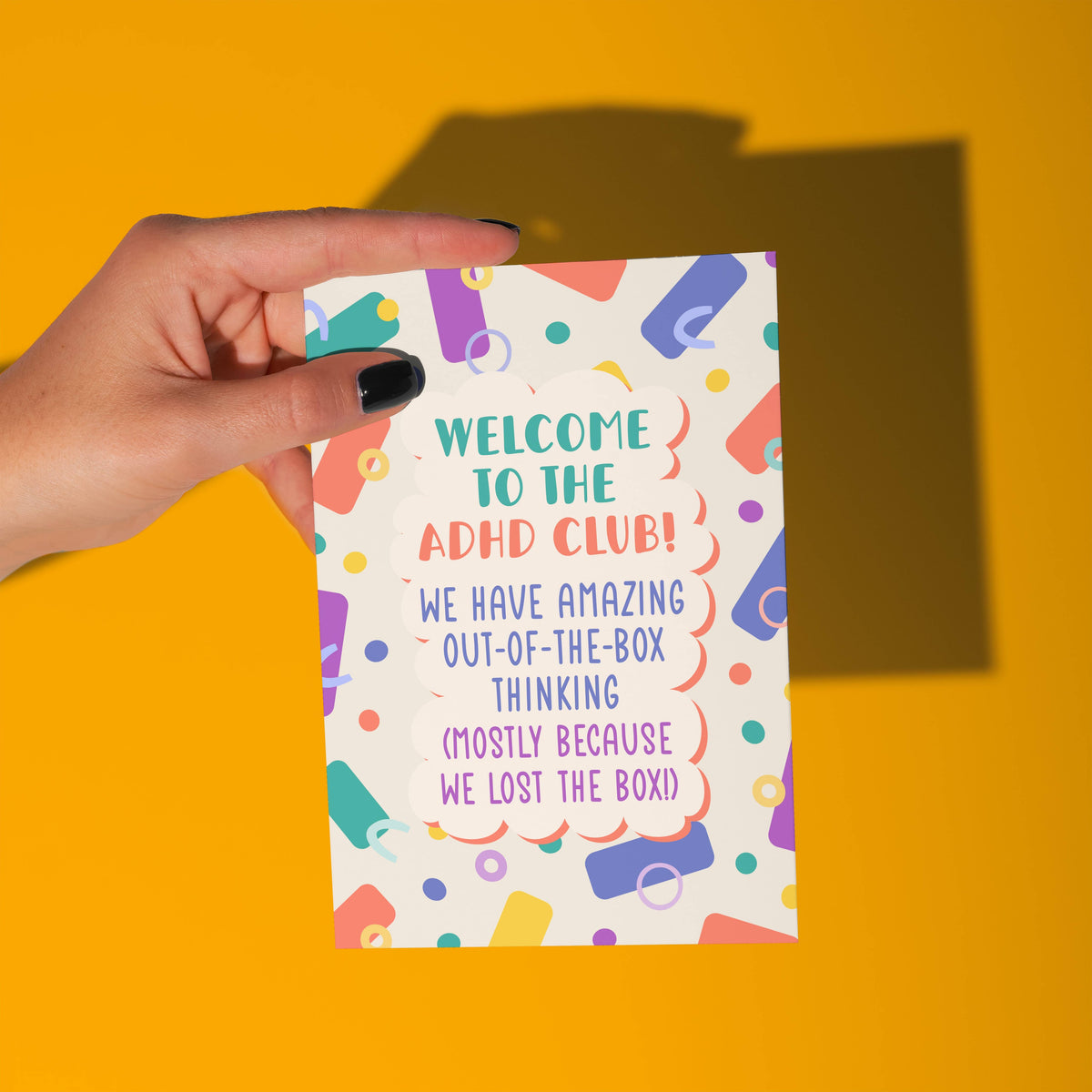Welcome to the ADHD Club Greeting Card