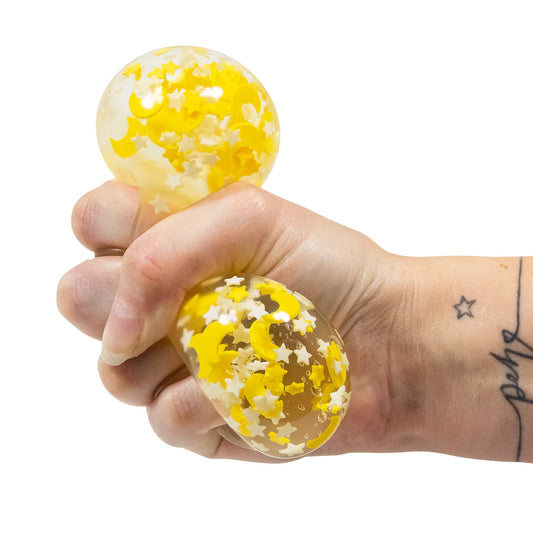 Scrunchems Moon & Stars Glow In The Dark Squish Ball