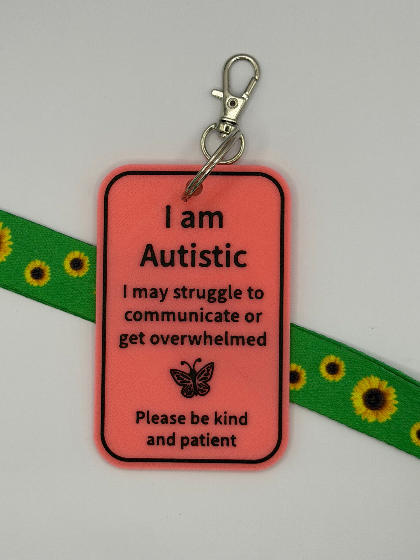 Autistic ID Support Tag