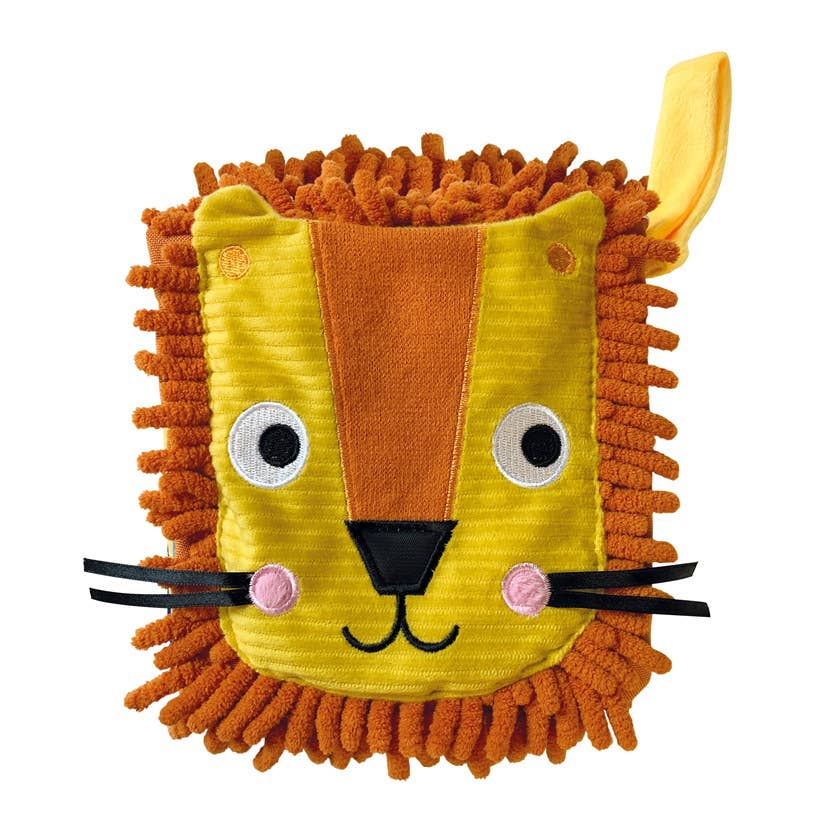 Sensory Snuggables Roar! Hand-Puppet Cloth Book