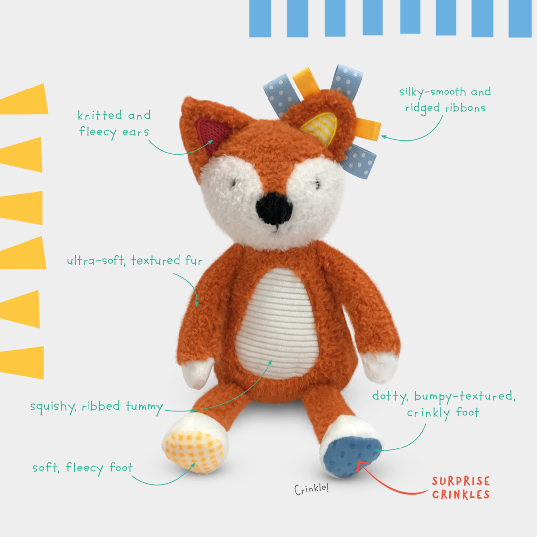 Sensory Snuggables Small Plush Fox