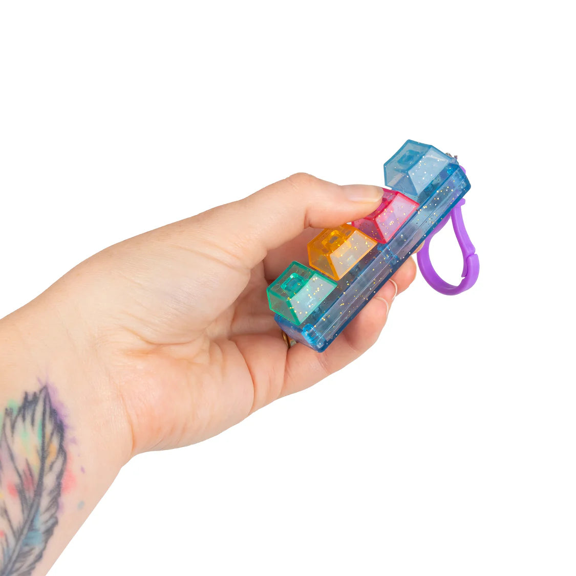 Glitter Clicker Keychain