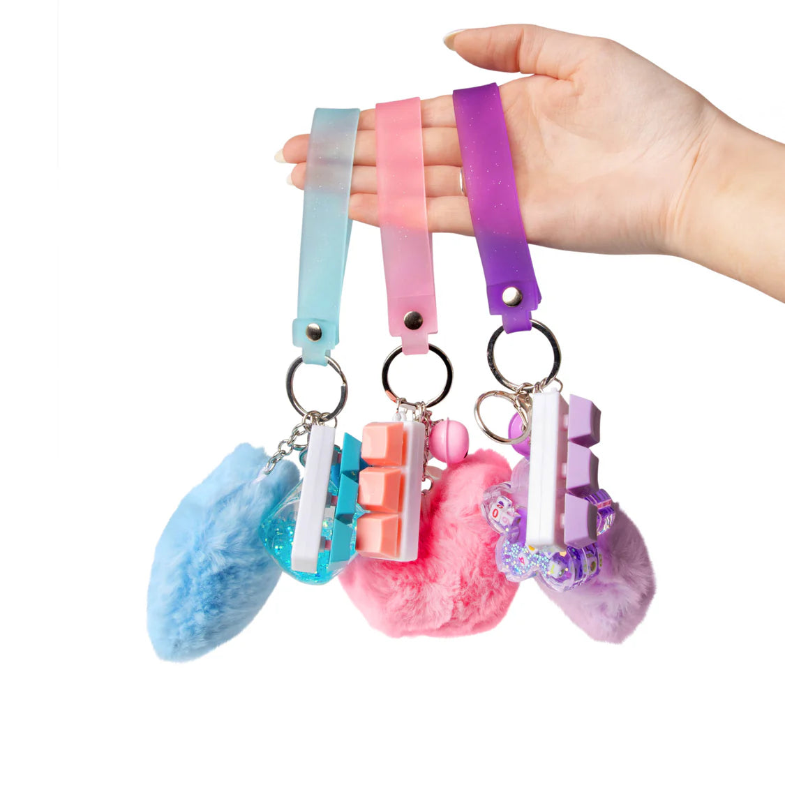 Fluffy Fidget Keychains