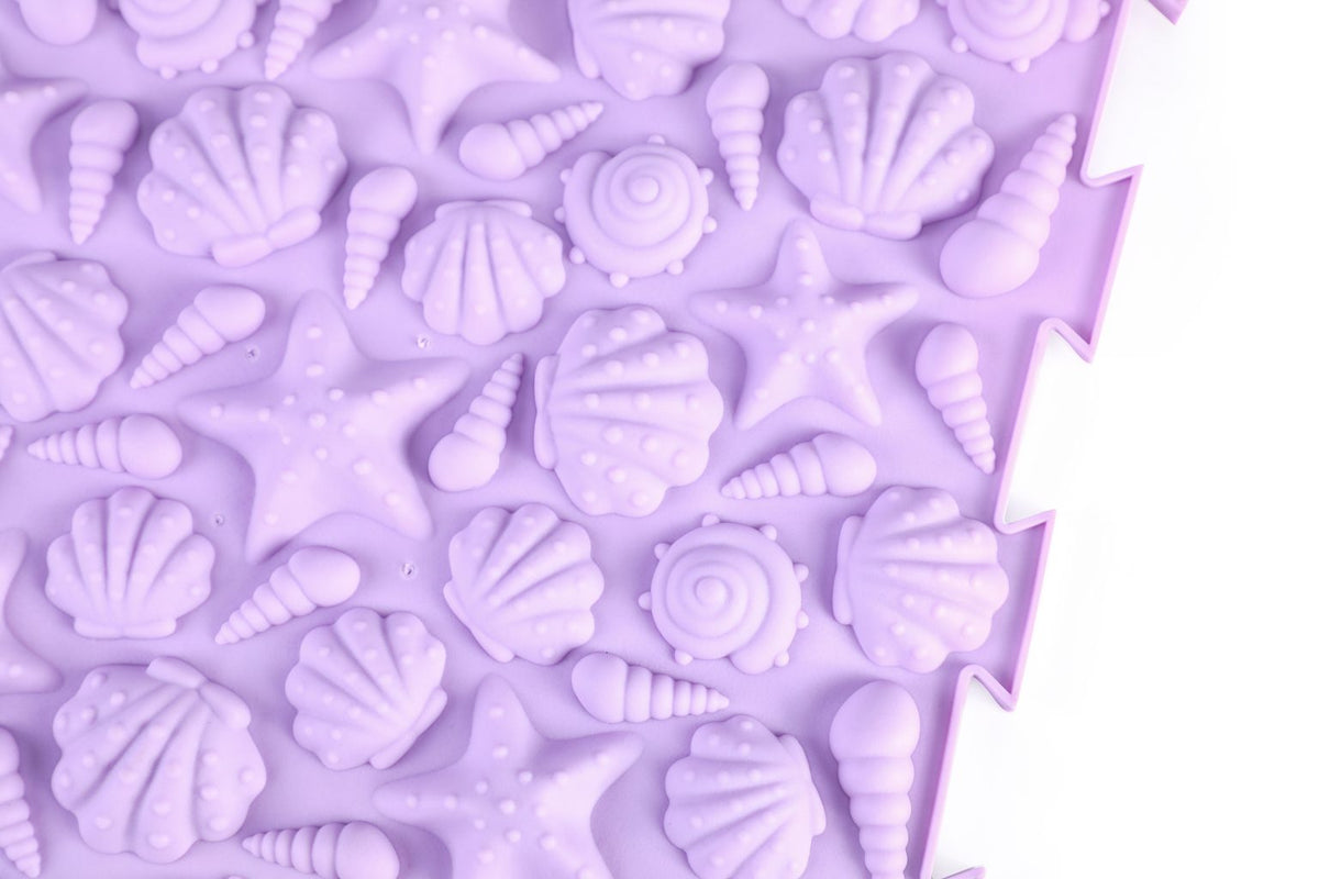 Playlearn Massage Sensory Puzzle Floor 6 Tiles - Pastel