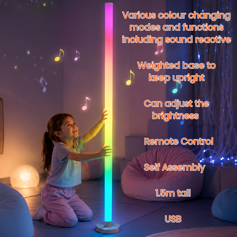 Playlearn Sound Reactive LED Colour Changing 1.5m Tube