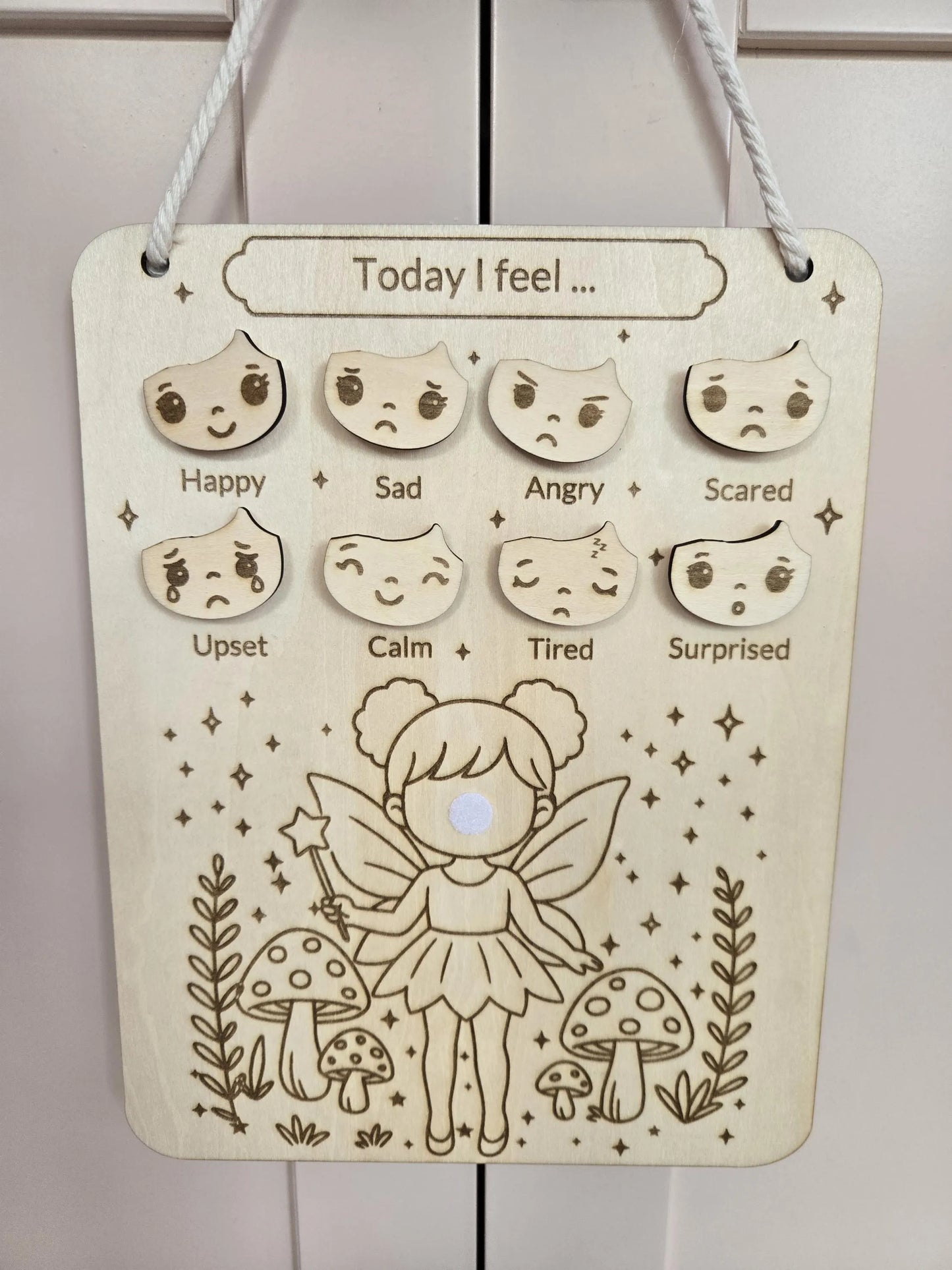 Wooden Emotion Chart - Fairy Edition