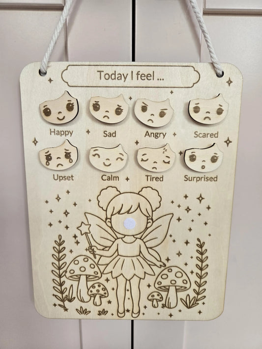 Wooden Emotion Chart - Fairy Edition