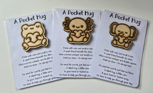 Pocket Hug - Frog, Axolotl or Elephant