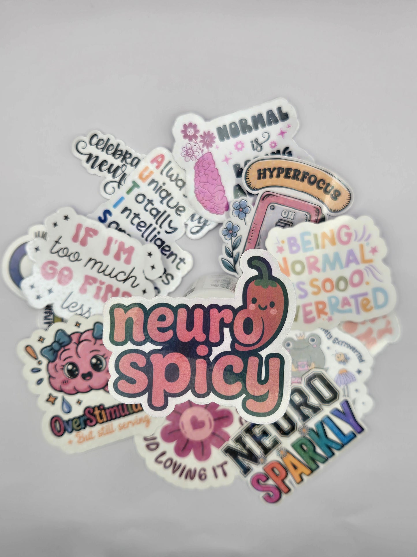 Neurodivergent Holographic Sticker - Neuro Spicy