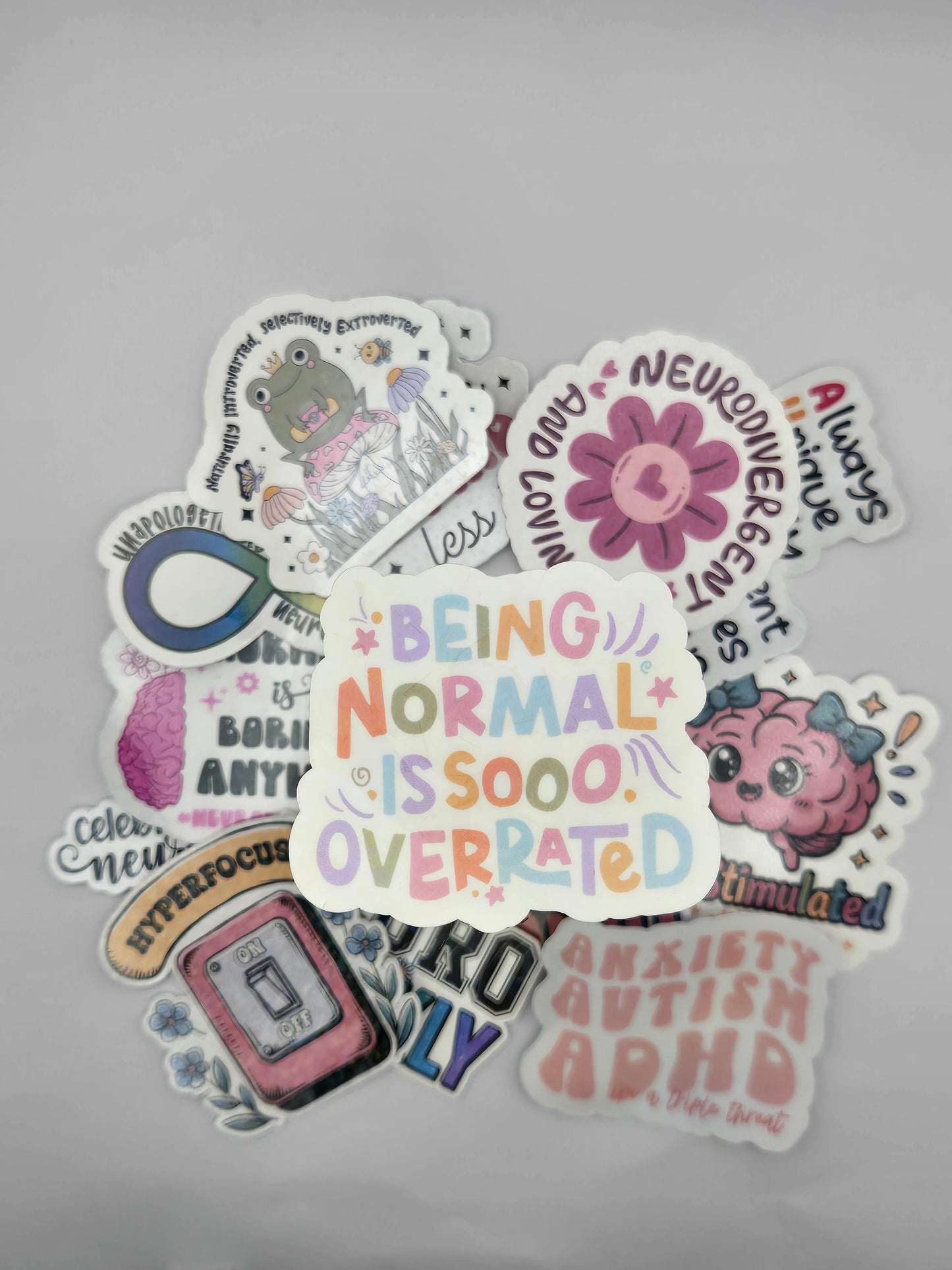 Neurodivergent Holographic Sticker - Normal Is Overrated