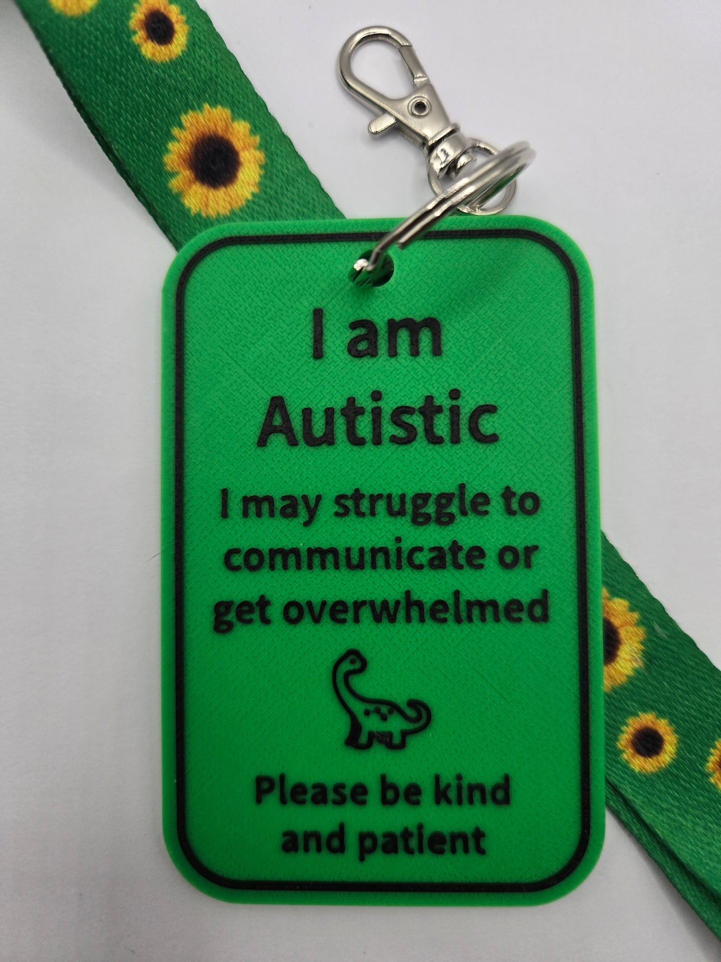 Autistic ID Support Tag