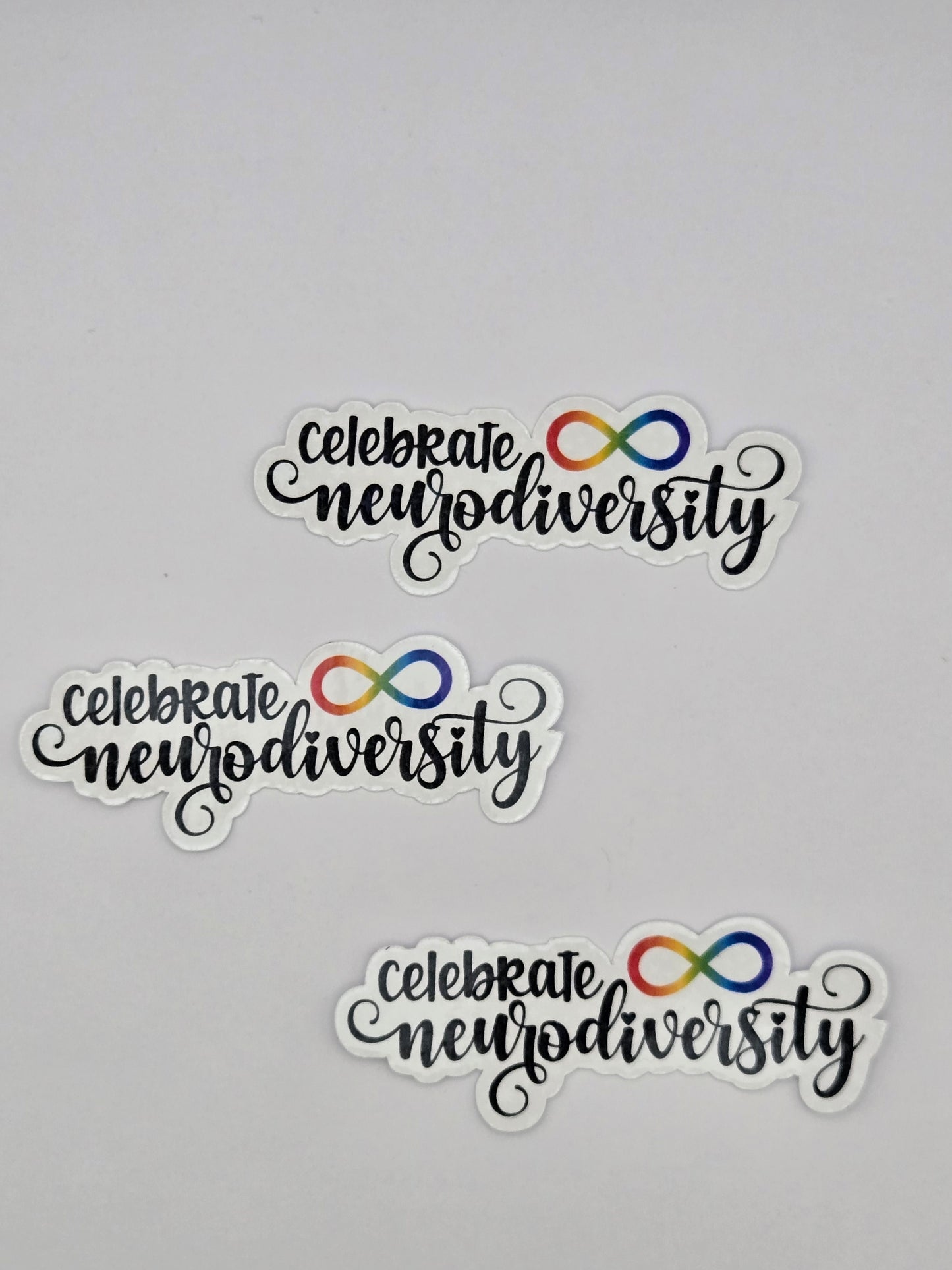 Neurodivergent Holographic Stickers - Celebrate Neurodiversity