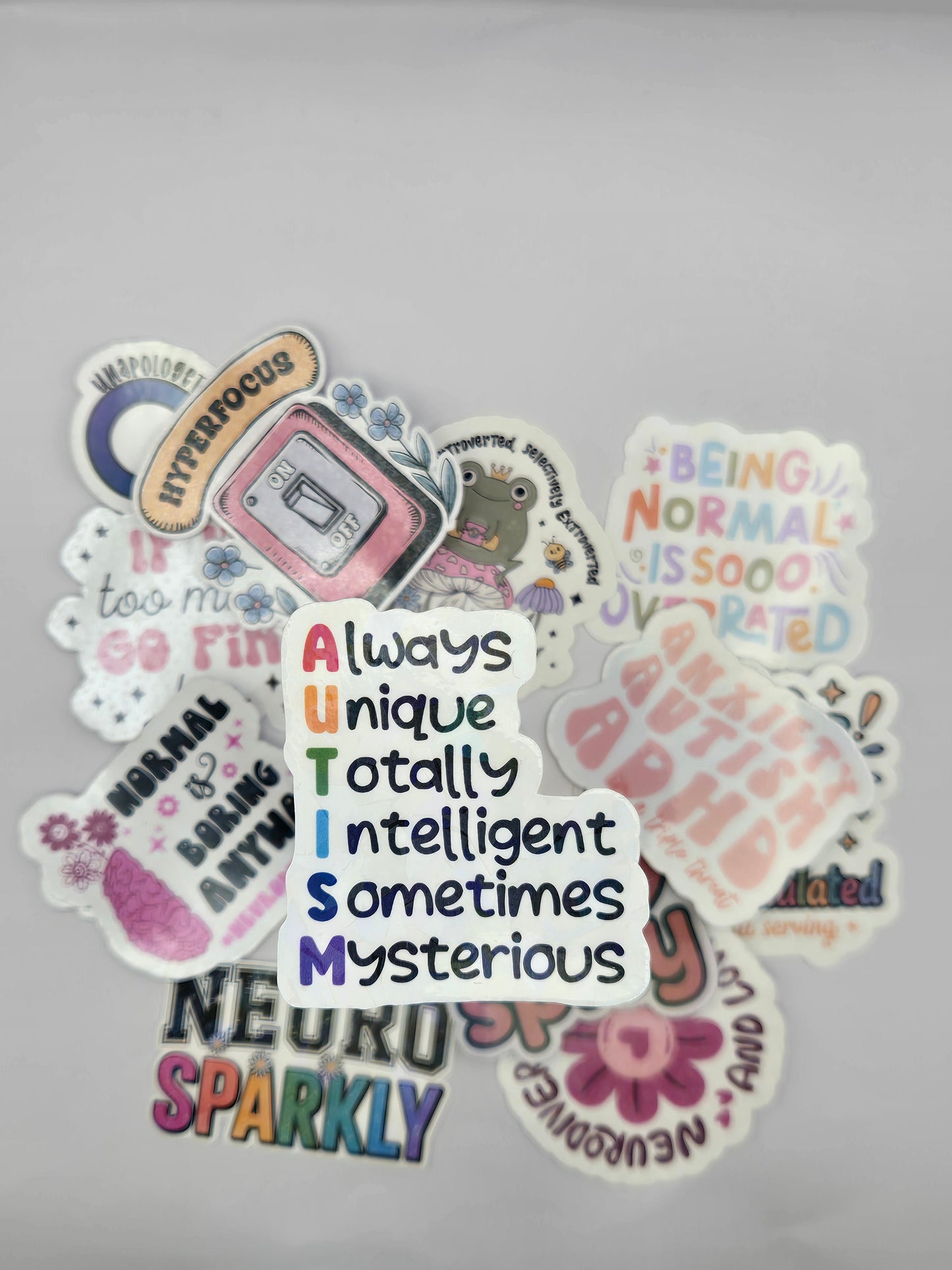 Neurodivergent Holographic Sticker - Autism