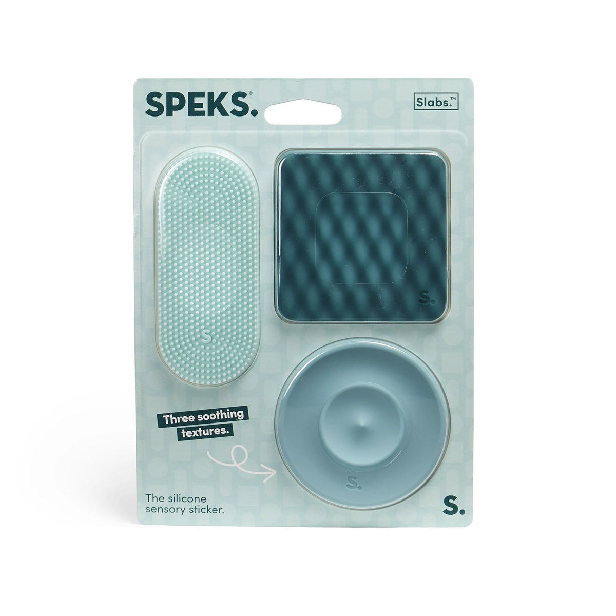 Speks Slabs Silicone Sensory Sticker 3 Pack