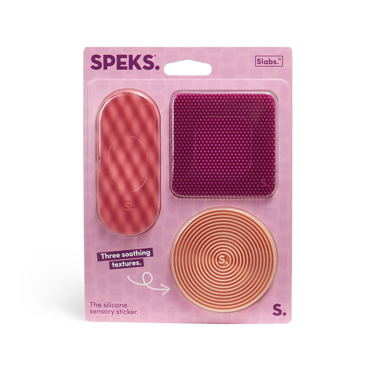 Speks Slabs Silicone Sensory Sticker 3 Pack